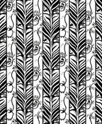 Abstract Organic Stripe Pattern Rug