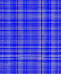 Bright Blue White Grid Pattern Rug