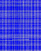 Bright Blue White Grid Pattern Rug