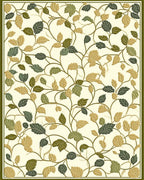 Vines and Leaf Pattern Rug