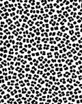 Black White Spotted Animal Print Rug