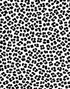 Black White Spotted Animal Print Rug