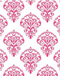 Classic Pink Damask Pattern Design Rug