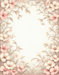 Soft Floral Vine Cream Rug