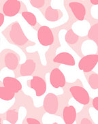Abstract Pink Blob Organic Pattern Rug