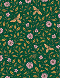 Whimsical Insects Floral Patterned Rug