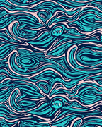 Abstract Swirls Pattern Rug