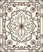 Traditional Floral Medallion Cream Rug