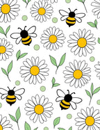 Daisies and Bees Playful Pattern Rug