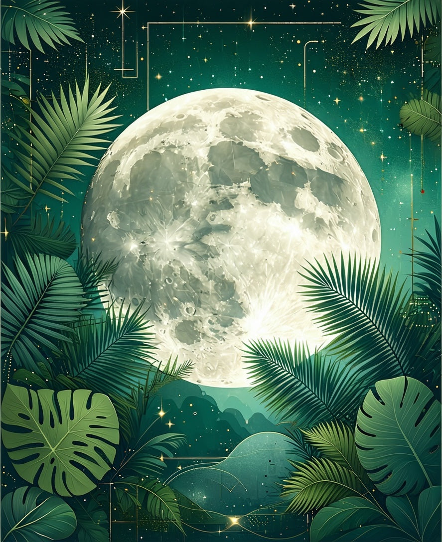 Mystical Moon Verdant Jungle Rug
