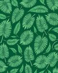 Tropical Palm Leaf Pattern Rug