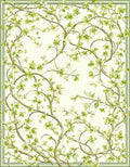 Delicate Vine With Green Leaves Rug
