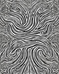 Monochromatic Swirls Abstract Pattern Rug
