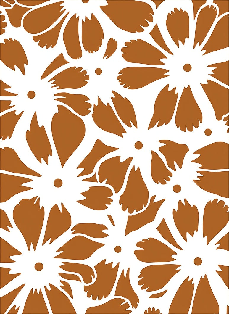 Rustic Floral Pattern Rug