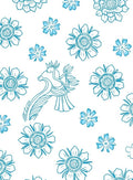 Mythical Bird Floral Pattern Design Rug