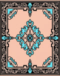 Traditional Geometric Floral Medallion Rug