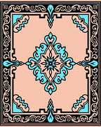 Traditional Geometric Floral Medallion Rug
