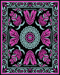 Bold Floral With Mint Accents Rug