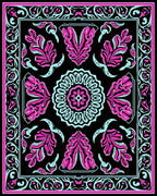 Bold Floral With Mint Accents Rug