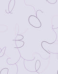 Abstract Line Art Lavender Rug