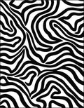 Bold Black White Abstract Stripes Rug