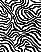 Bold Black White Abstract Stripes Rug
