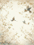 Birds and Blossoms Delicate Garden Rug