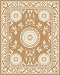 Ornate Floral Medallion Pattern Rug