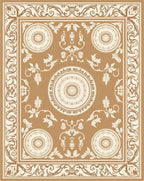 Ornate Floral Medallion Pattern Rug