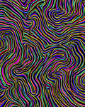 Vibrant Swirl Pattern Neon Rug