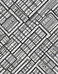 Monochrome Linear Geometric Texture Design Rug