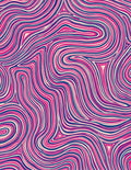 Pink Blue Cream Swirl Pattern Rug