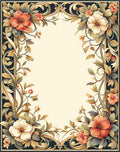 Elegant Floral Vine Pattern Rug
