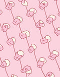 Cute Pink Marshmallow Pattern Rug