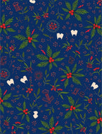 Festive Holly Berry Floral Pattern Rug