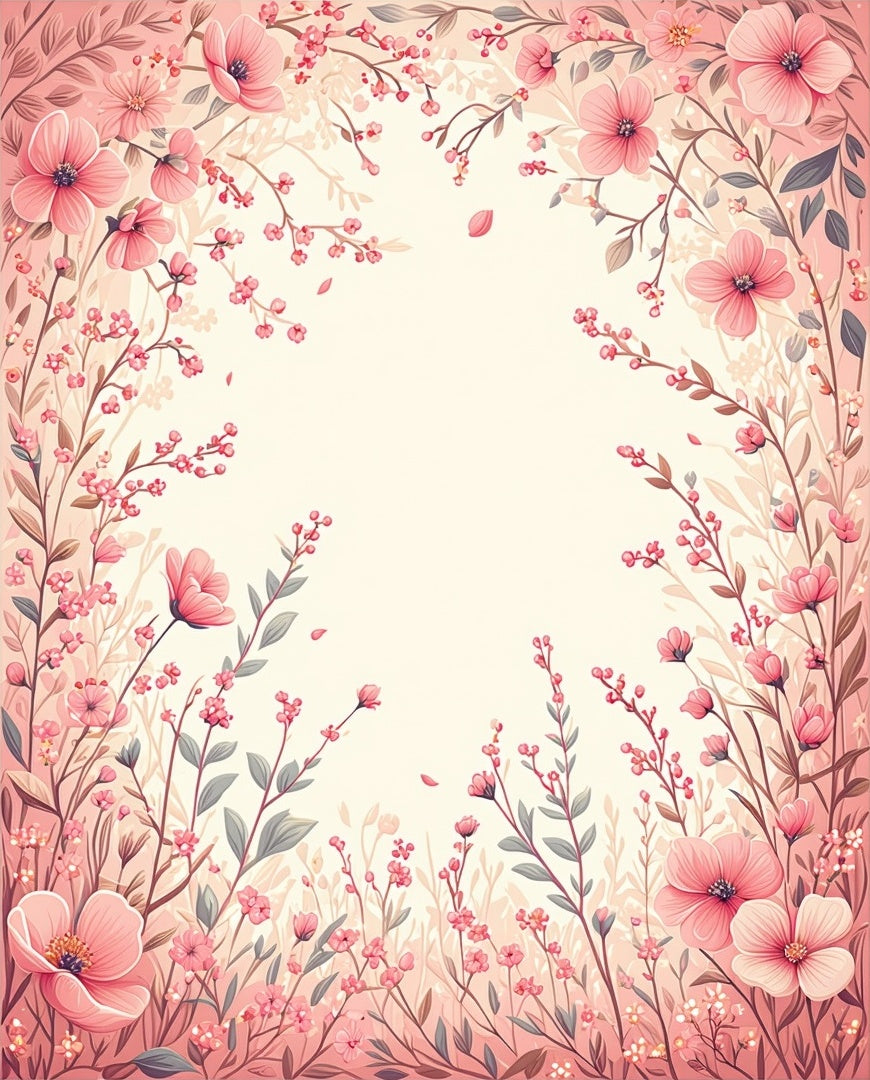 Whimsical Garden Floral Bloom Rug