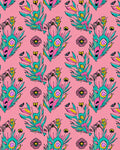 Bold Floral And Feather Design Rug