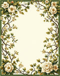 Elegant Floral Branches Botanical Design Rug