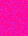 Vibrant Pink Swirl Pattern Rug