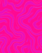 Vibrant Pink Swirl Pattern Rug