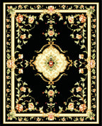 Classic Floral Vine Accent Rug