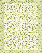 Vine Leaf Botanical Pattern Rug