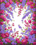 Vibrant Floral Embrace Botanical Design Rug