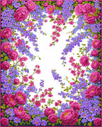 Vibrant Floral Embrace Botanical Design Rug
