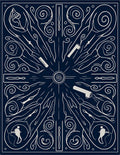 Naval White Nautical Explorer Narrative Rug