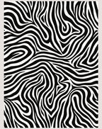 Wild Zebra Stripe Abstract Rug