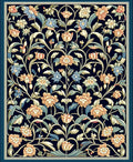 Ornate Floral Garden Pattern Rug