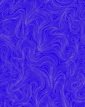 Abstract Blue Swirl Pattern Rug