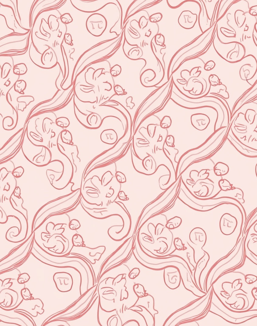 Art Nouveau Floral Scroll Delight Rug