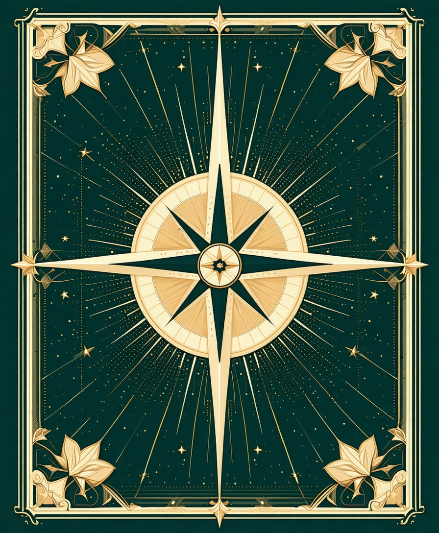 Golden Starburst Galactic Night Rug